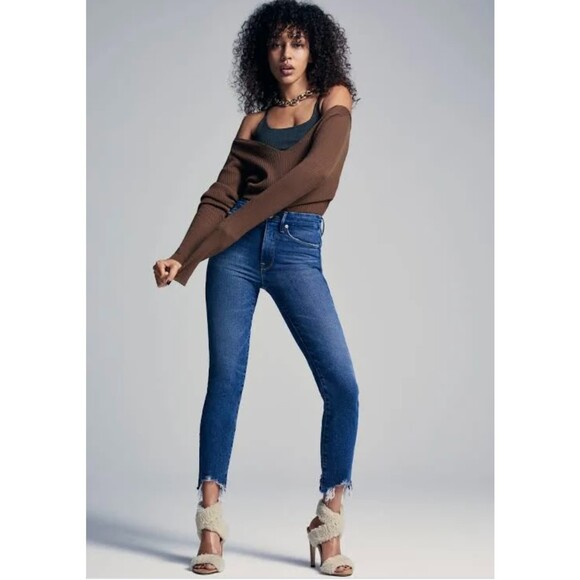 GOOD AMERICAN Faux Shearling Ankle Strap Sandals, Sz 10.5 - Picture 2 of 10